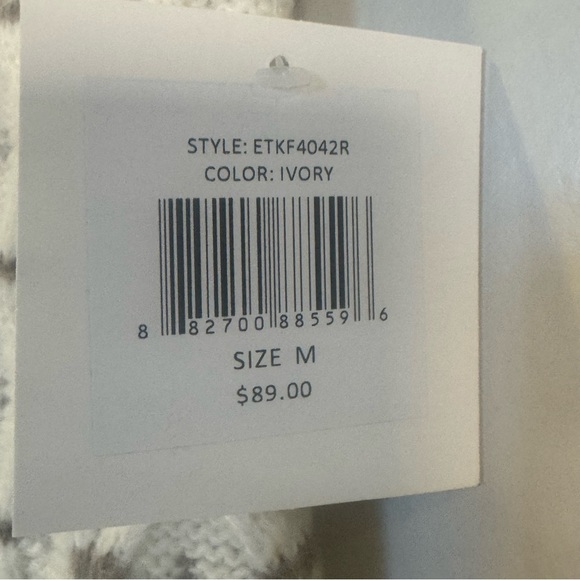 Ellen Tracy Elegant Cream Knit Skirt, size M, NWT - Picture 6 of 11